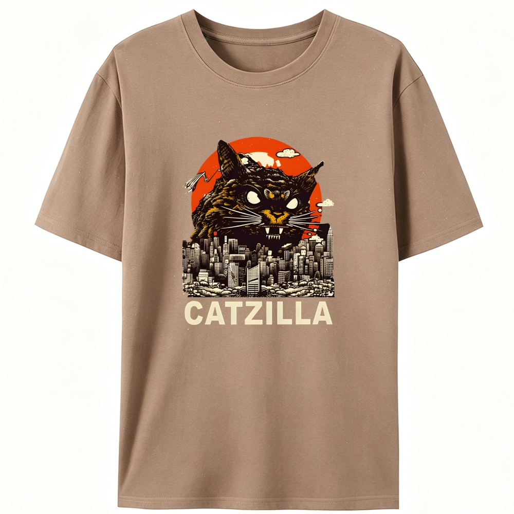 CATZILLA Retro Designed for Women - Slim Fit Cotton Tee