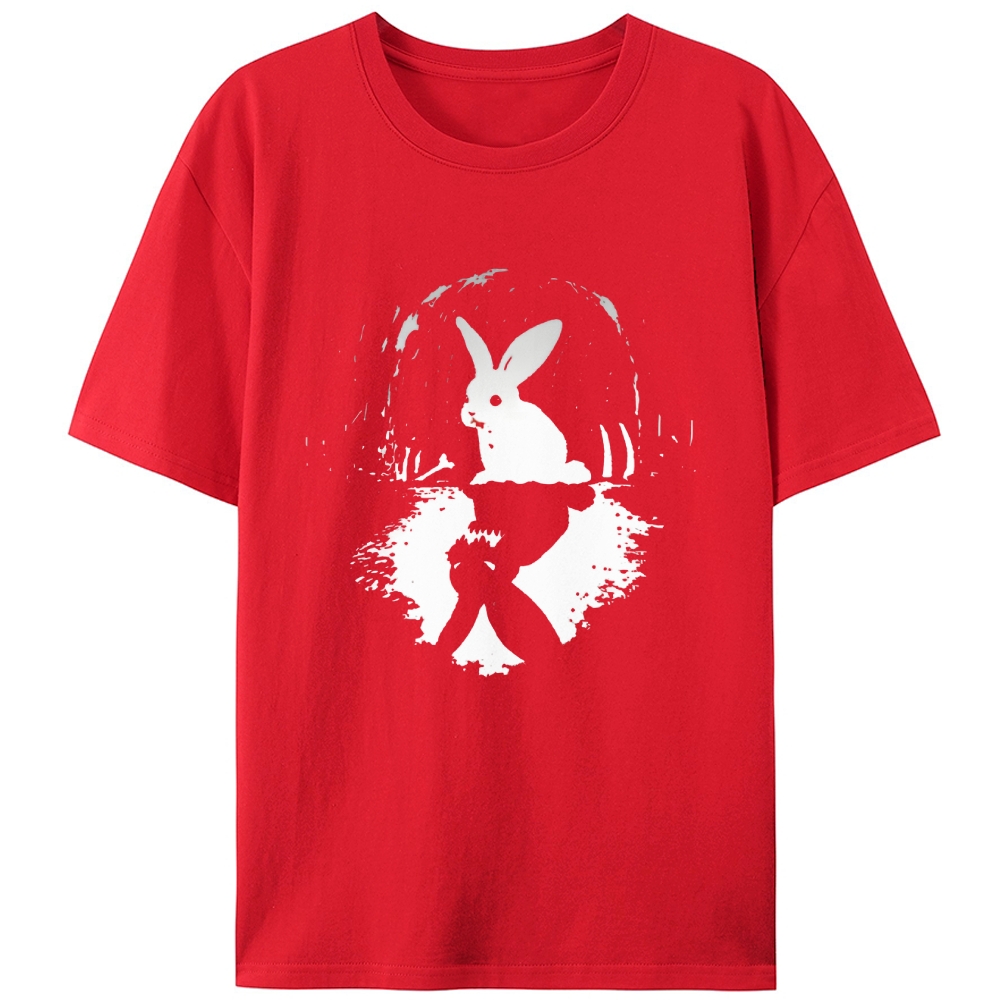 Shadows Beneath the Pure White Retro Designed for Women - Slim Fit Cotton Tee
