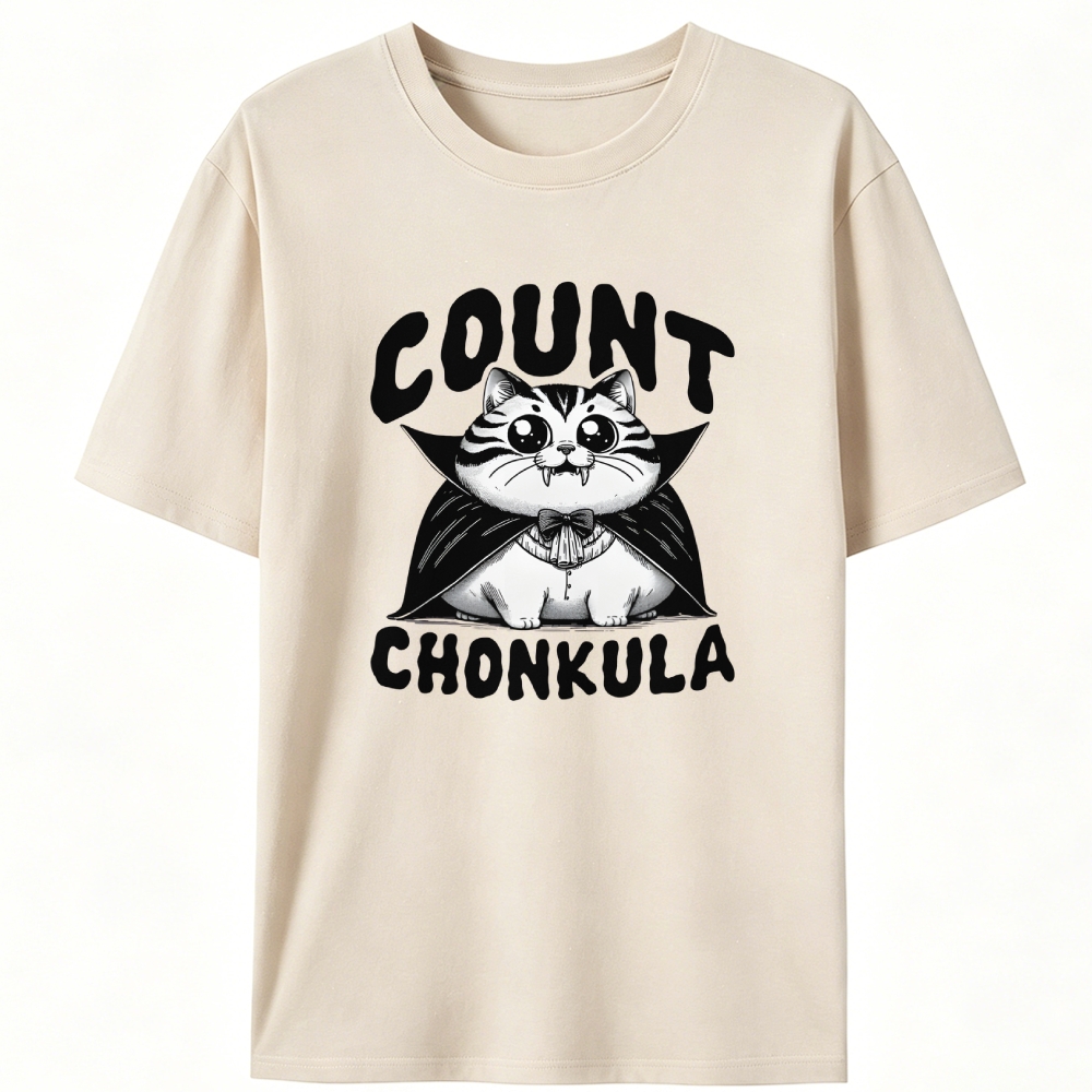 Count Chonkula Retro Designed for Women - Slim Fit Cotton Tee