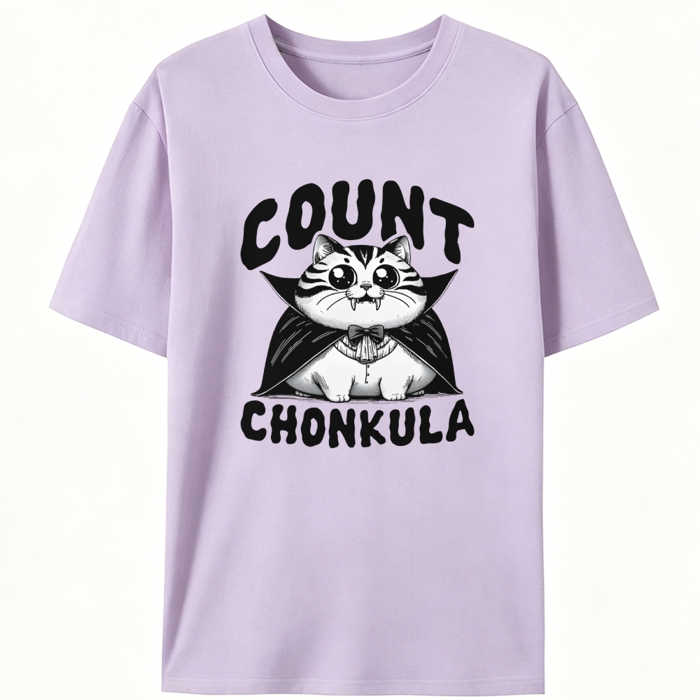 Count Chonkula Retro Designed for Women - Slim Fit Cotton Tee