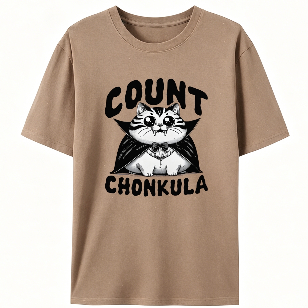 Count Chonkula Retro Designed for Women - Slim Fit Cotton Tee