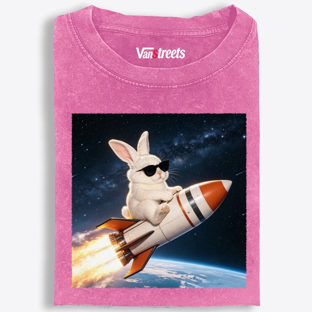 Sunglasses Rocket Bunny Retro Washed T-Shirt | 100% Cotton | Streetwear Essential