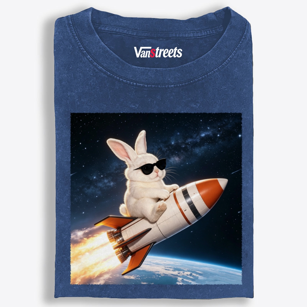 Sunglasses Rocket Bunny Retro Washed T-Shirt | 100% Cotton | Streetwear Essential