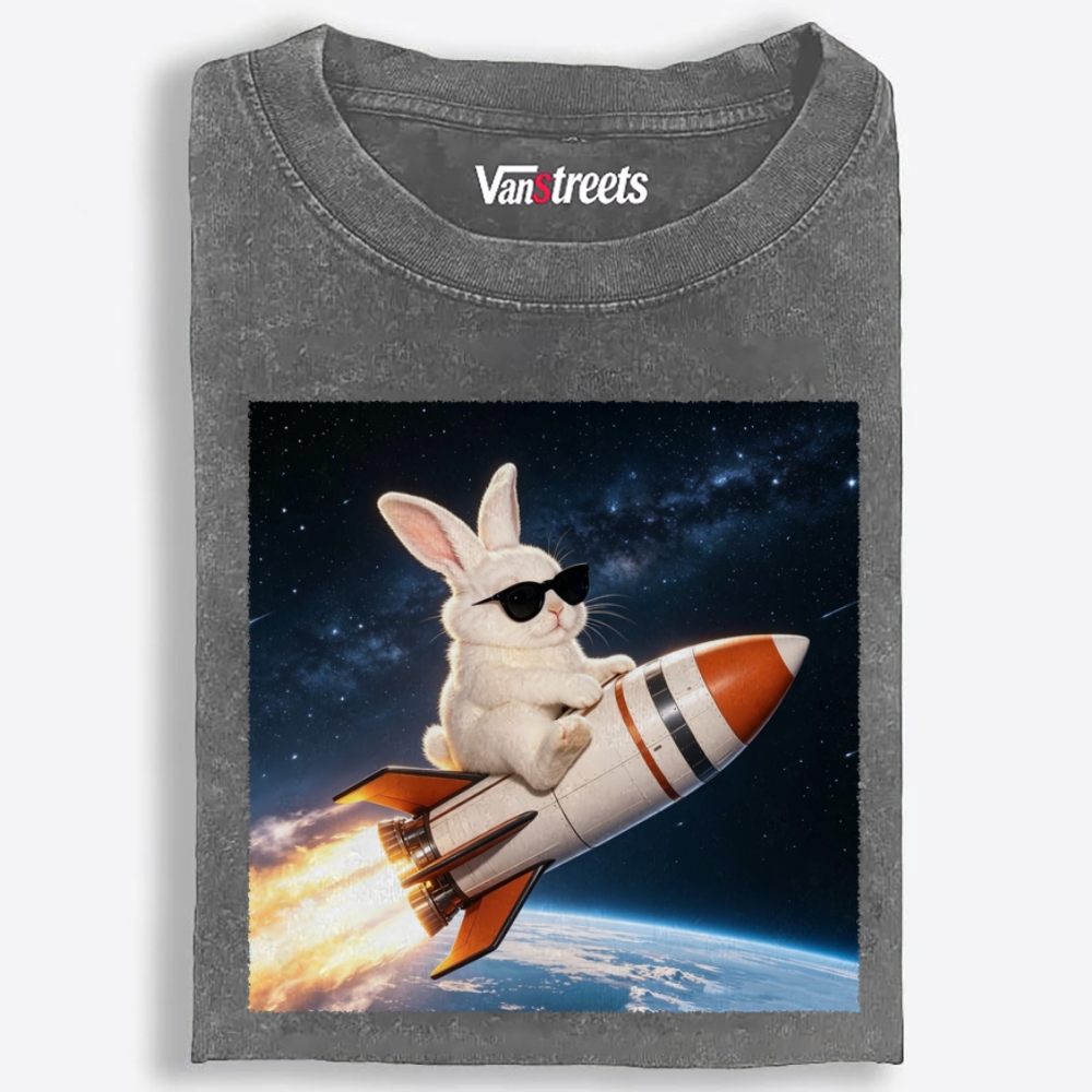 Sunglasses Rocket Bunny Retro Washed T-Shirt | 100% Cotton | Streetwear Essential