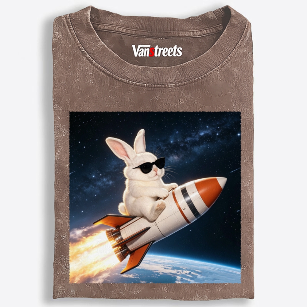 Sunglasses Rocket Bunny Retro Washed T-Shirt | 100% Cotton | Streetwear Essential