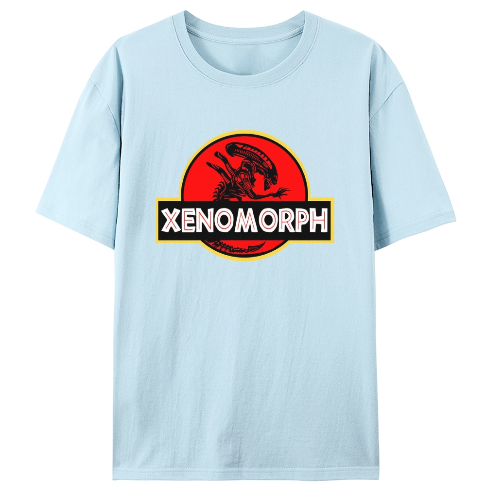 Xenomorph Jurassic Park Logo Retro Designed for Women - Slim Fit Cotton Tee