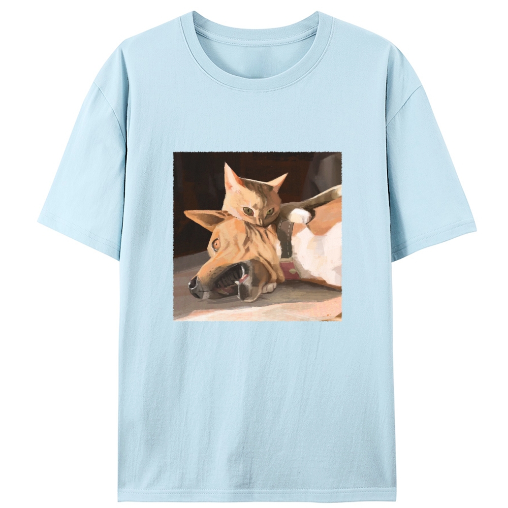 Don't Mess With The Cat Retro Designed for Women - Slim Fit Cotton Tee