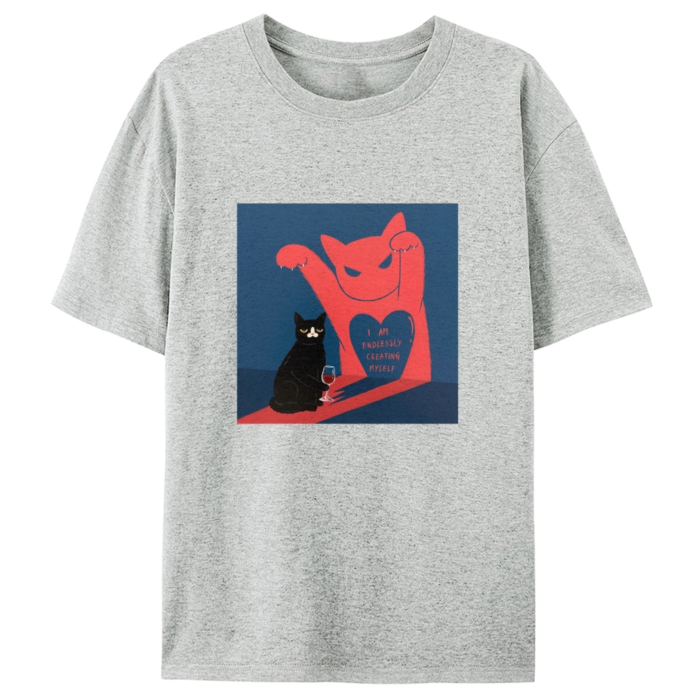 I Am Endlessly Creating Myself Retro Designed for Women - Slim Fit Cotton Tee