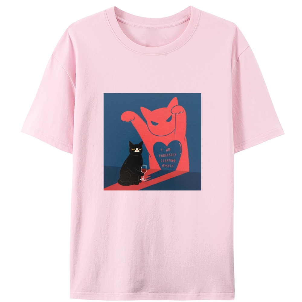 I Am Endlessly Creating Myself Retro Designed for Women - Slim Fit Cotton Tee