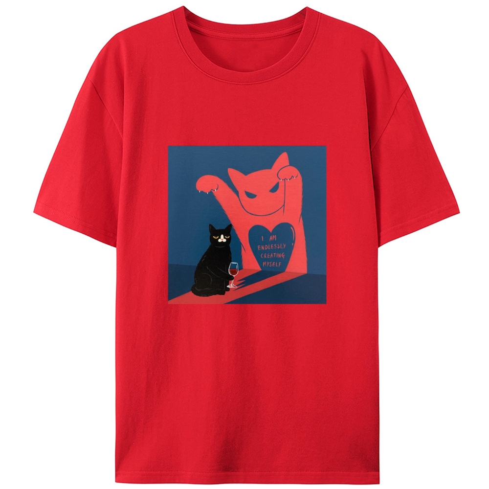 I Am Endlessly Creating Myself Retro Designed for Women - Slim Fit Cotton Tee