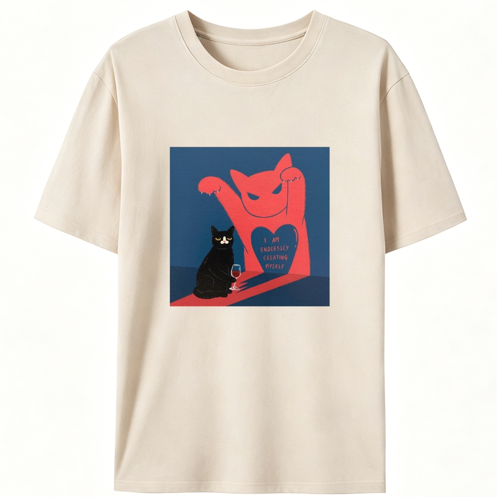 I Am Endlessly Creating Myself Retro Designed for Women - Slim Fit Cotton Tee