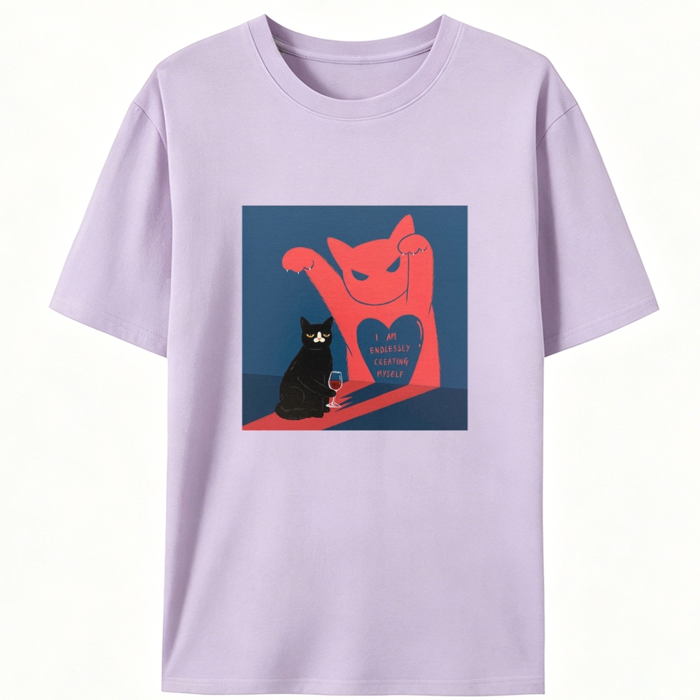 I Am Endlessly Creating Myself Retro Designed for Women - Slim Fit Cotton Tee