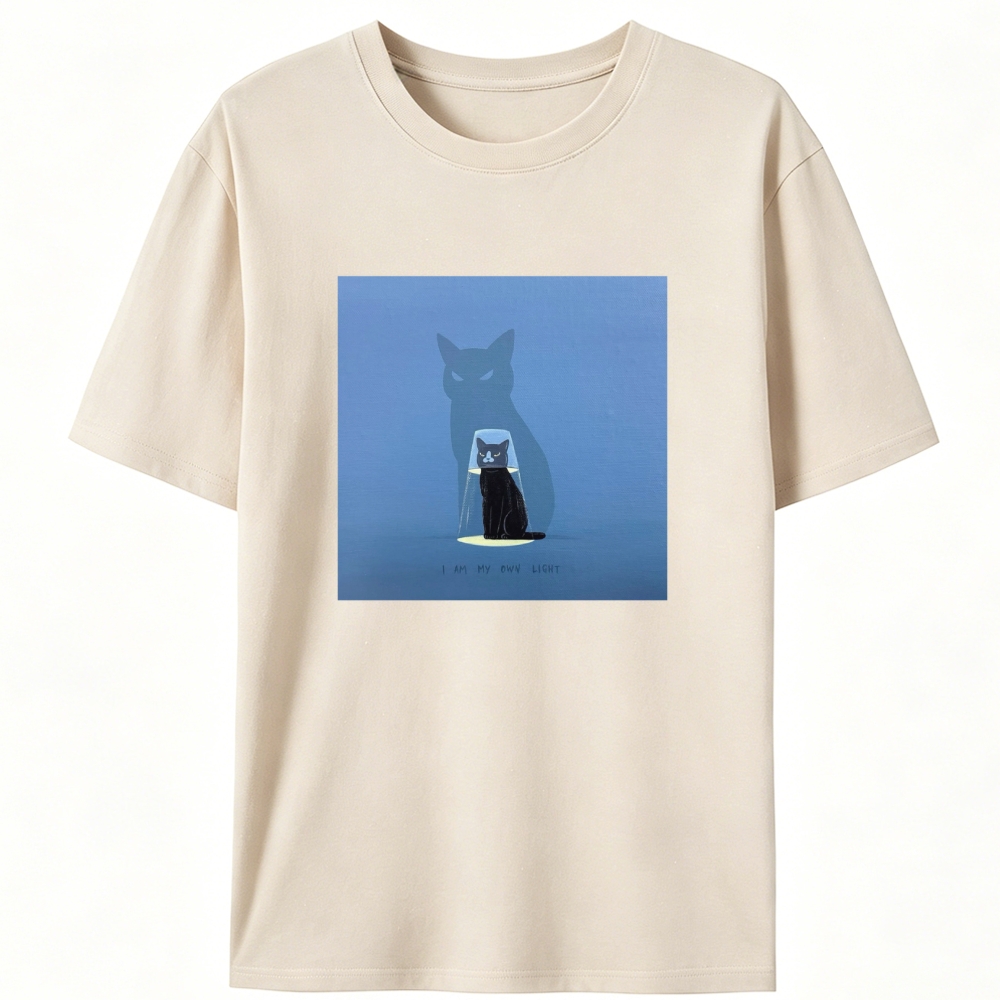 Slash Cute Cat Retro Designed for Women - Slim Fit Cotton Tee