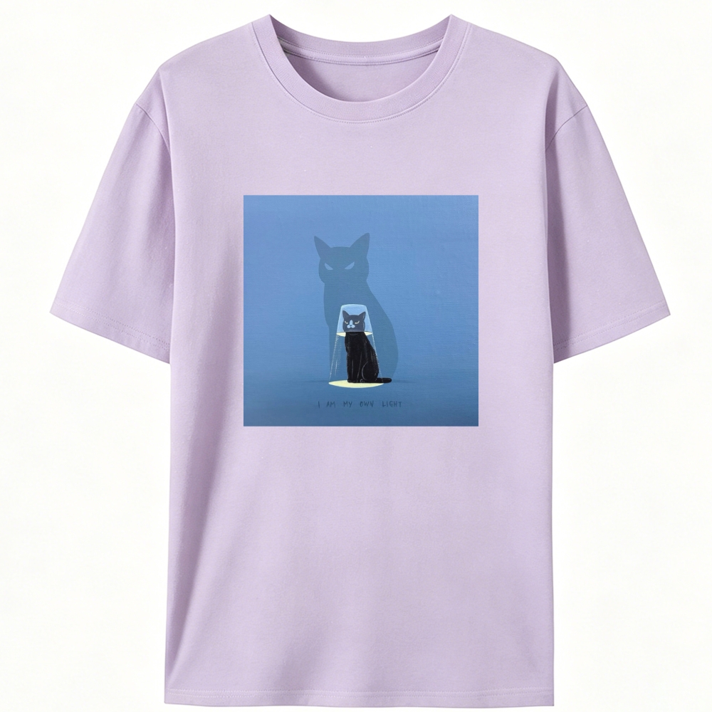 Slash Cute Cat Retro Designed for Women - Slim Fit Cotton Tee