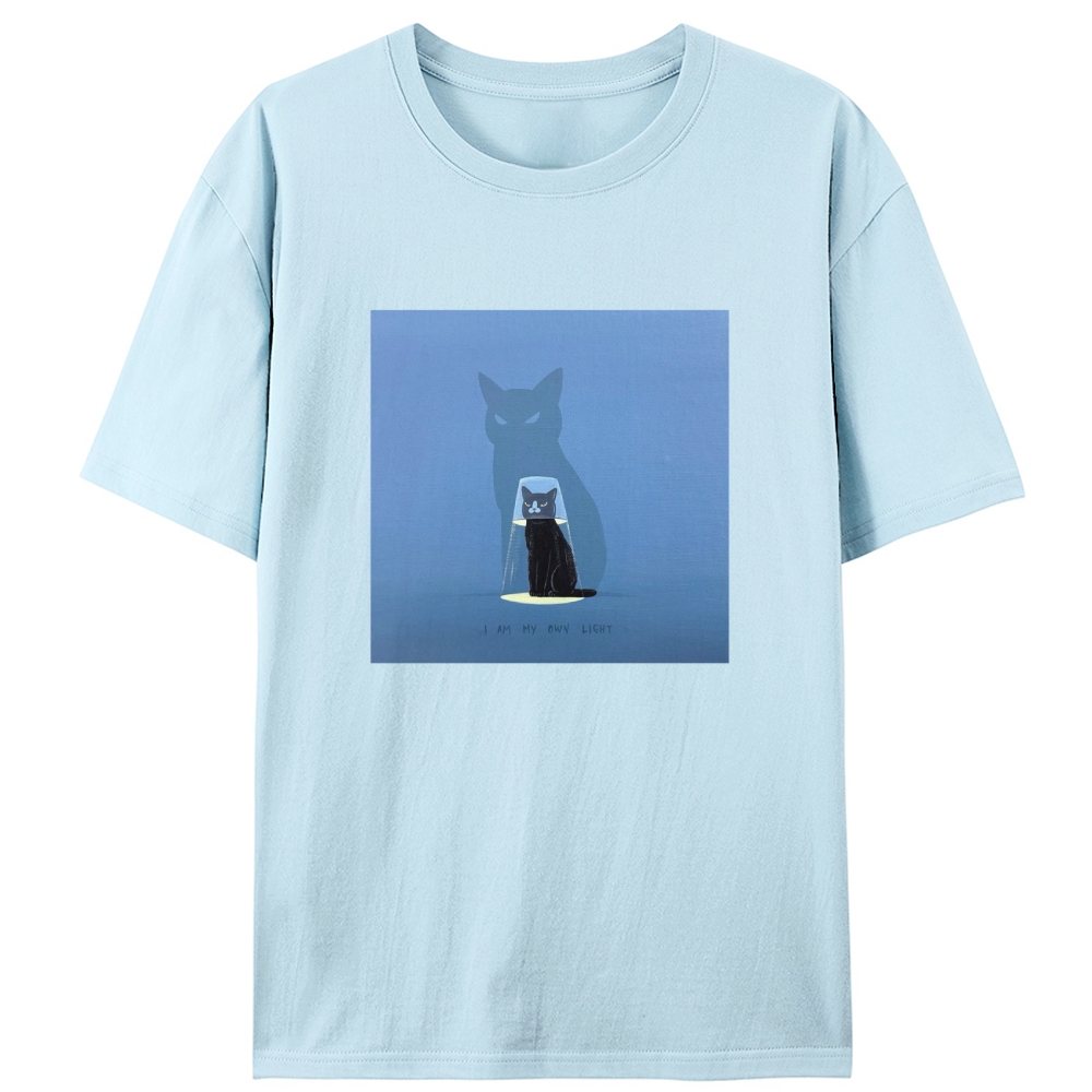 Slash Cute Cat Retro Designed for Women - Slim Fit Cotton Tee