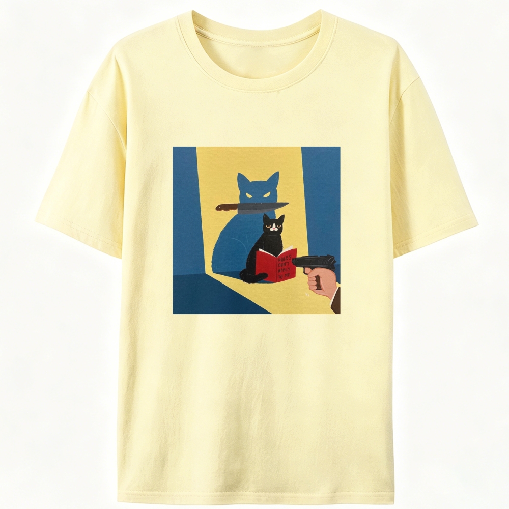 Rules Don't Apply To Me Retro Designed for Women - Slim Fit Cotton Tee