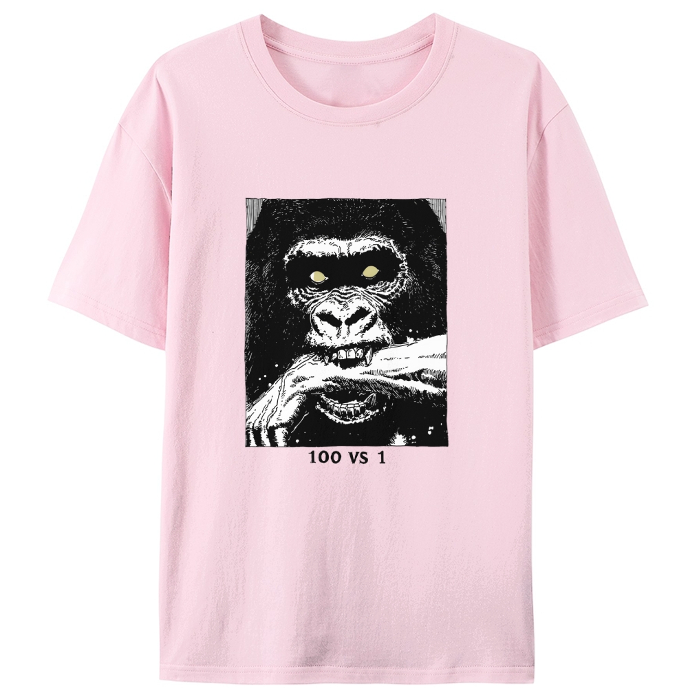 One vs All Retro Designed for Women - Slim Fit Cotton Tee
