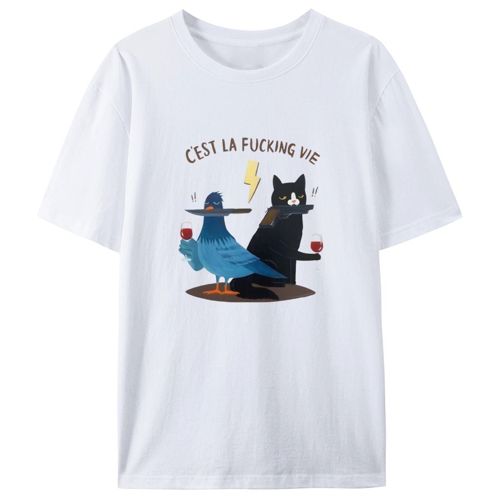 Elegant Fuck It Retro Designed for Women - Slim Fit Cotton Tee