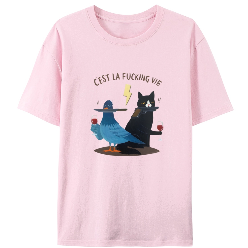 Elegant Fuck It Retro Designed for Women - Slim Fit Cotton Tee