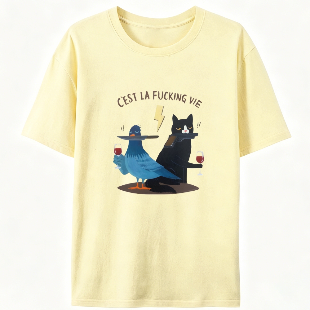 Elegant Fuck It Retro Designed for Women - Slim Fit Cotton Tee
