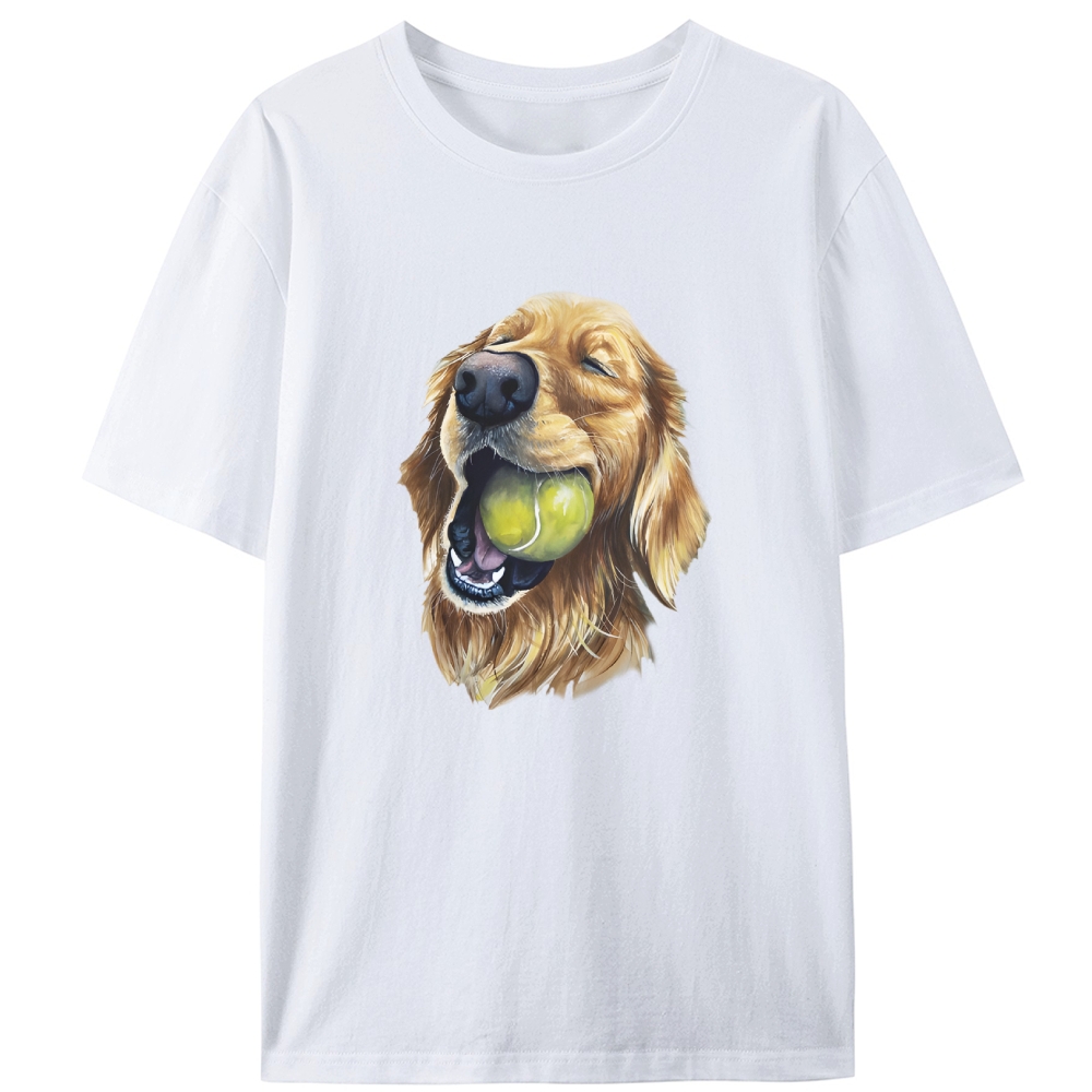 Happy Ball Golden Retro Designed for Women - Slim Fit Cotton Tee