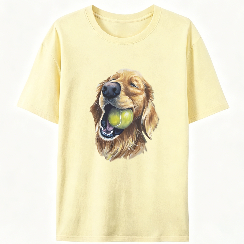 Happy Ball Golden Retro Designed for Women - Slim Fit Cotton Tee