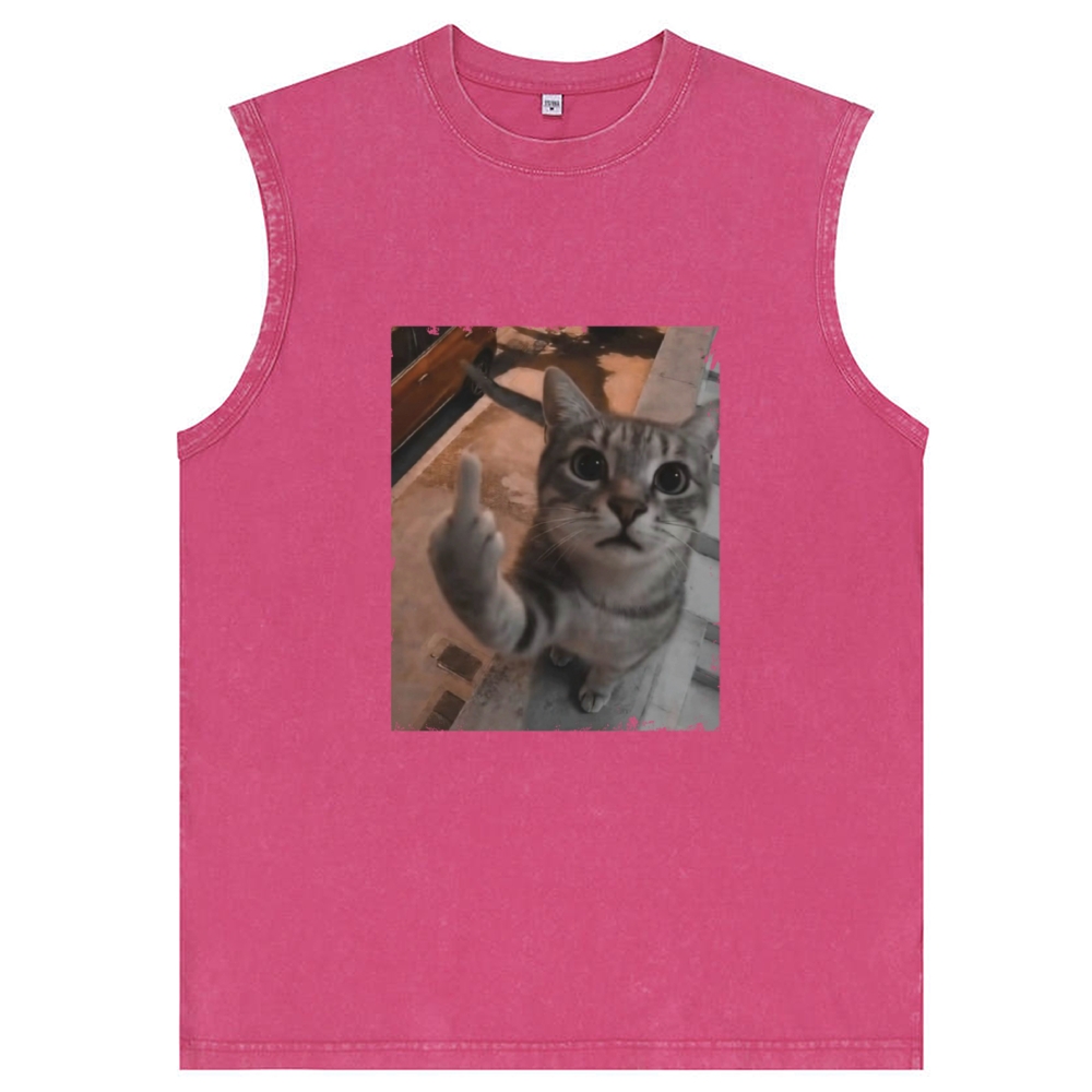 Cat's Unapologetic Vintage Salute Washed Tank Top