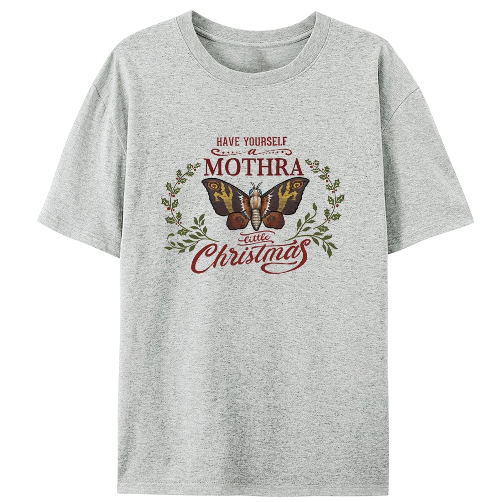 Mothra Little Christmas Retro Designed for Women - Slim Fit Cotton Tee