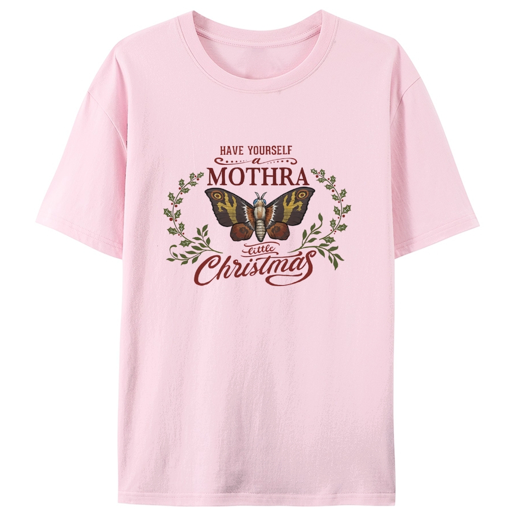 Mothra Little Christmas Retro Designed for Women - Slim Fit Cotton Tee