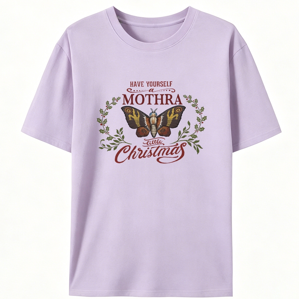 Mothra Little Christmas Retro Designed for Women - Slim Fit Cotton Tee