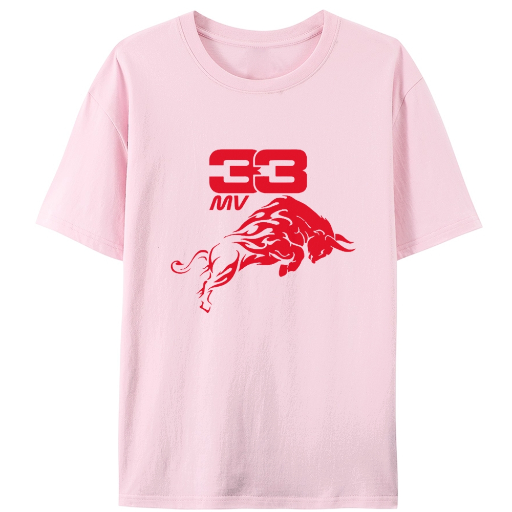 Red Bull Racing F1 #33 Max Verstappen Retro Designed for Women - Slim Fit Cotton Tee