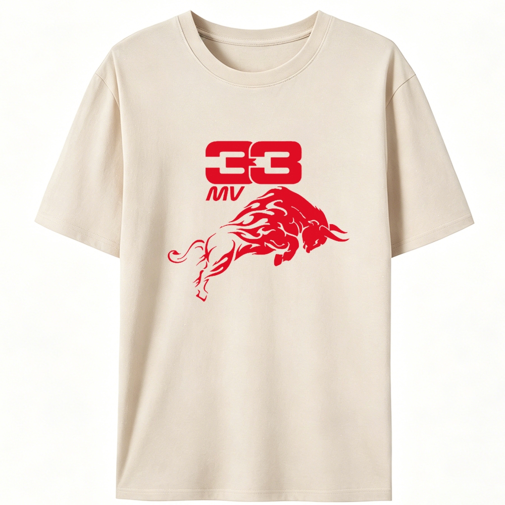 Red Bull Racing F1 #33 Max Verstappen Retro Designed for Women - Slim Fit Cotton Tee