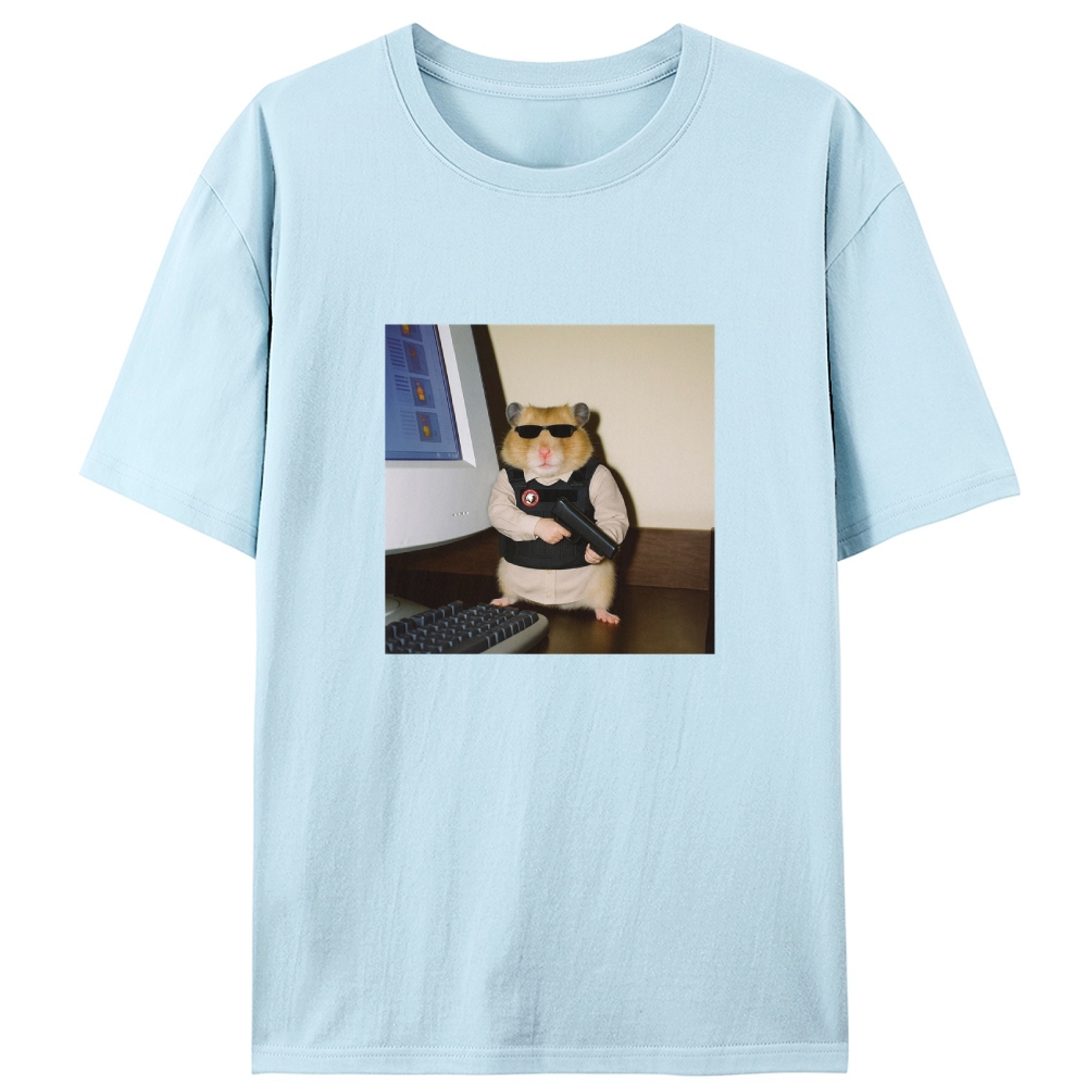 Hitman Hamster Retro Designed for Women - Slim Fit Cotton Tee