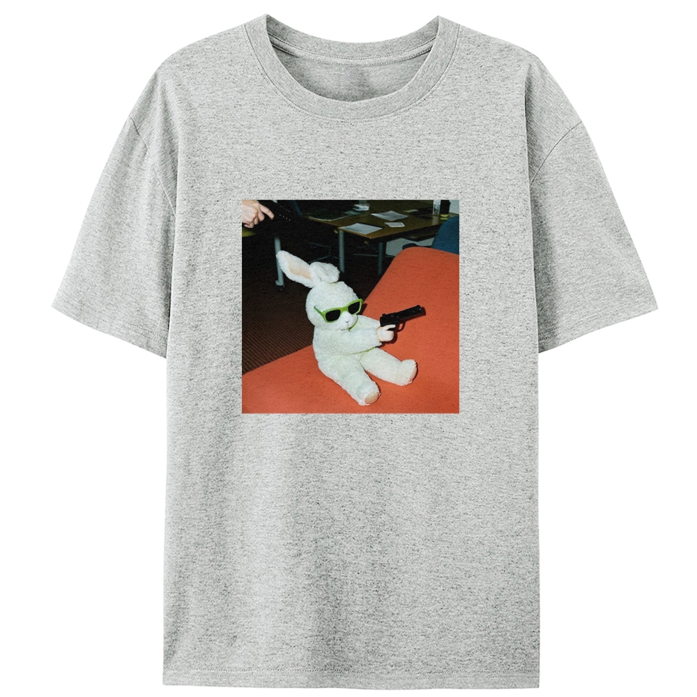 Sunglasses Gun Bunny Retro Designed for Women - Slim Fit Cotton Tee