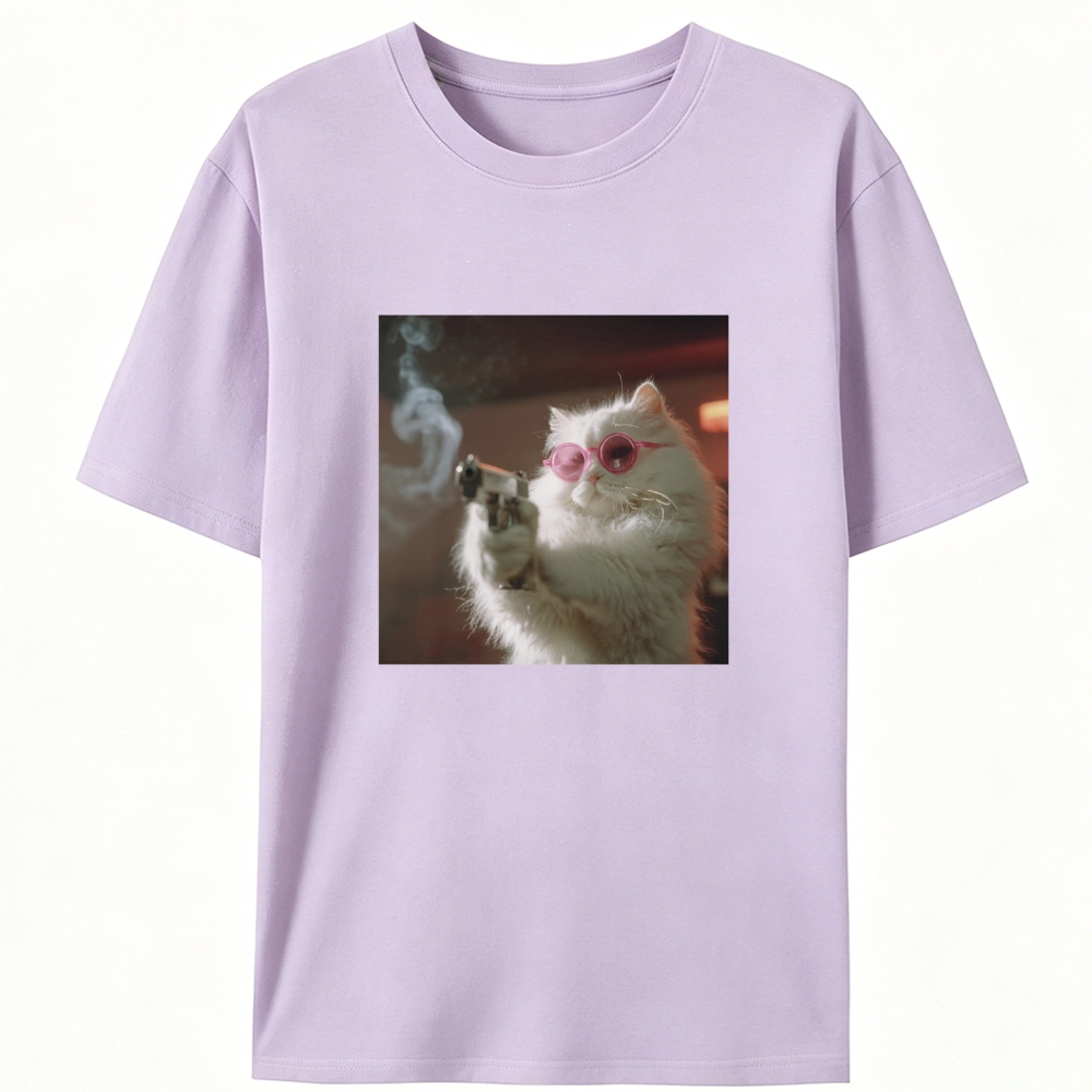 Sugar Assassin Cat Retro Designed for Women - Slim Fit Cotton Tee