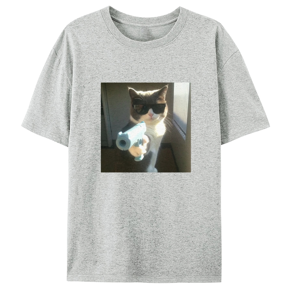 Cool Cat Boss Retro Designed for Women - Slim Fit Cotton Tee