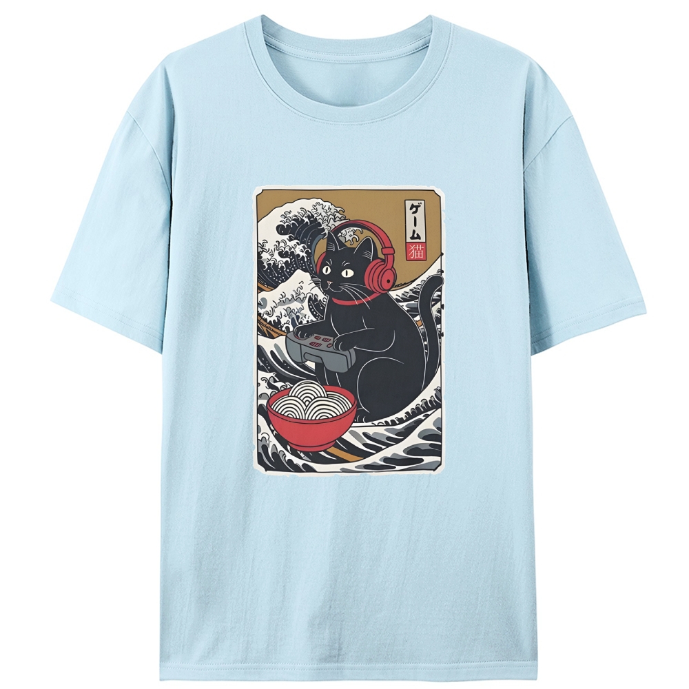Game Cat Retro Designed for Women - Slim Fit Cotton Tee