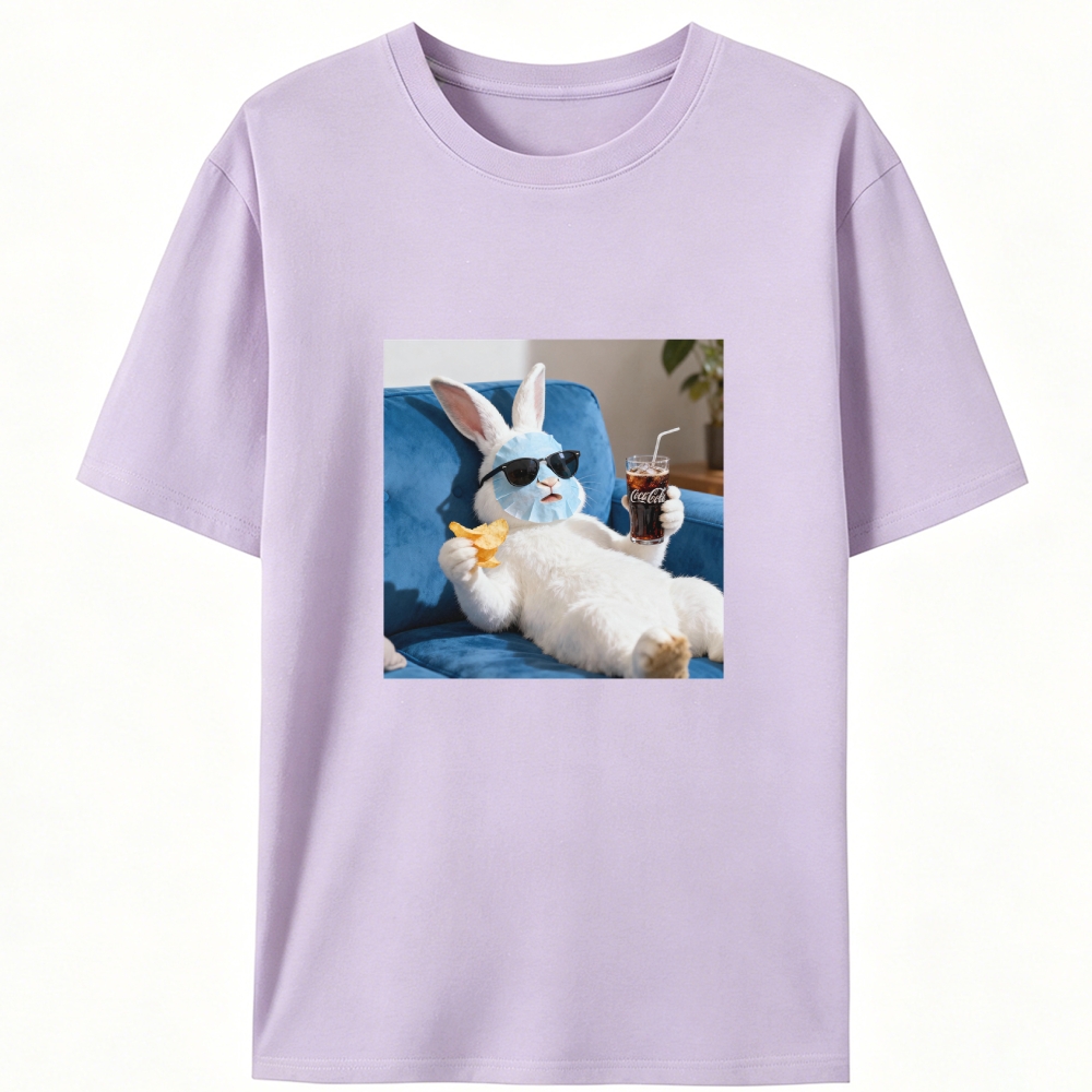 Mask Coke & Chips Casual Designed for Women - Slim Fit Cotton Tee