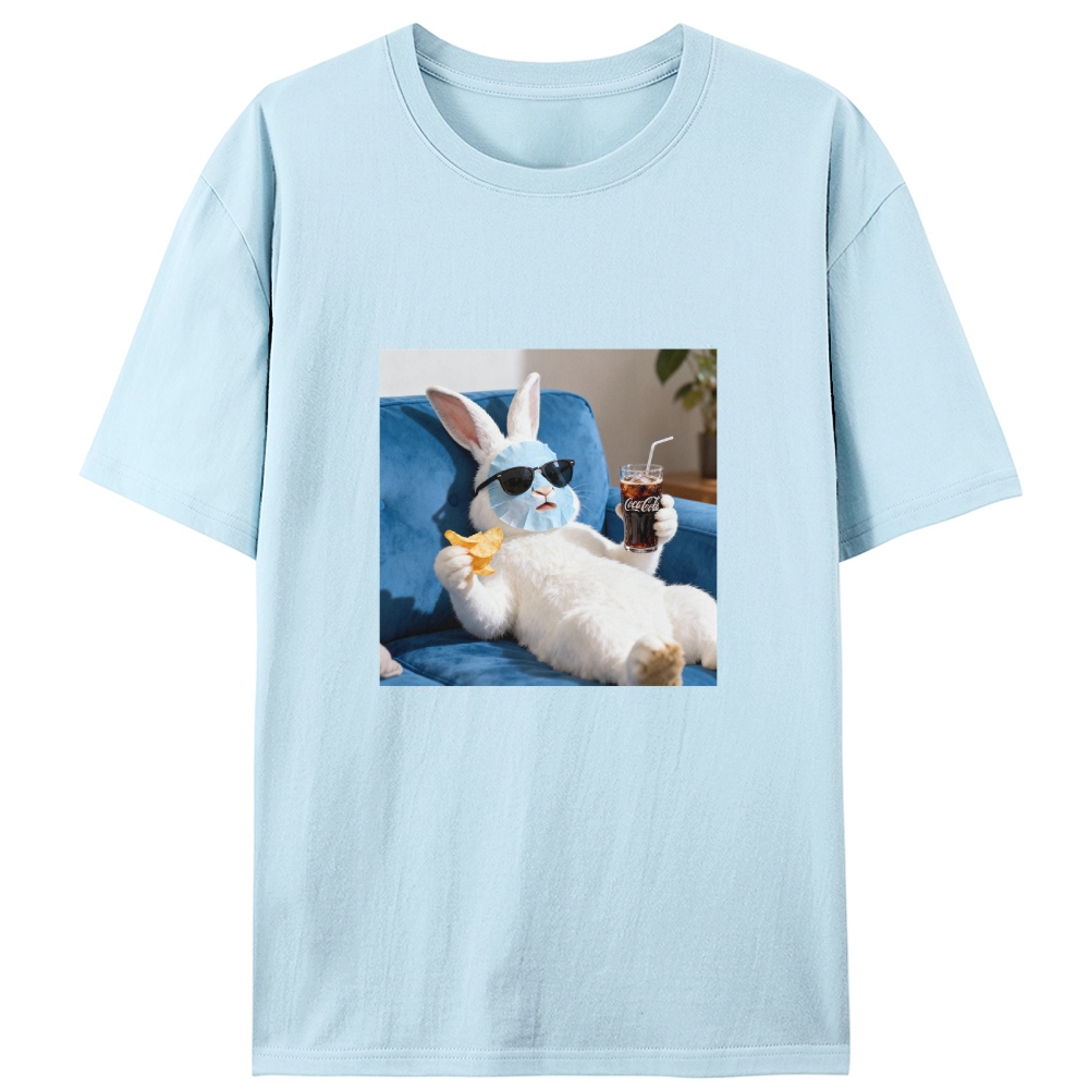 Mask Coke & Chips Casual Designed for Women - Slim Fit Cotton Tee