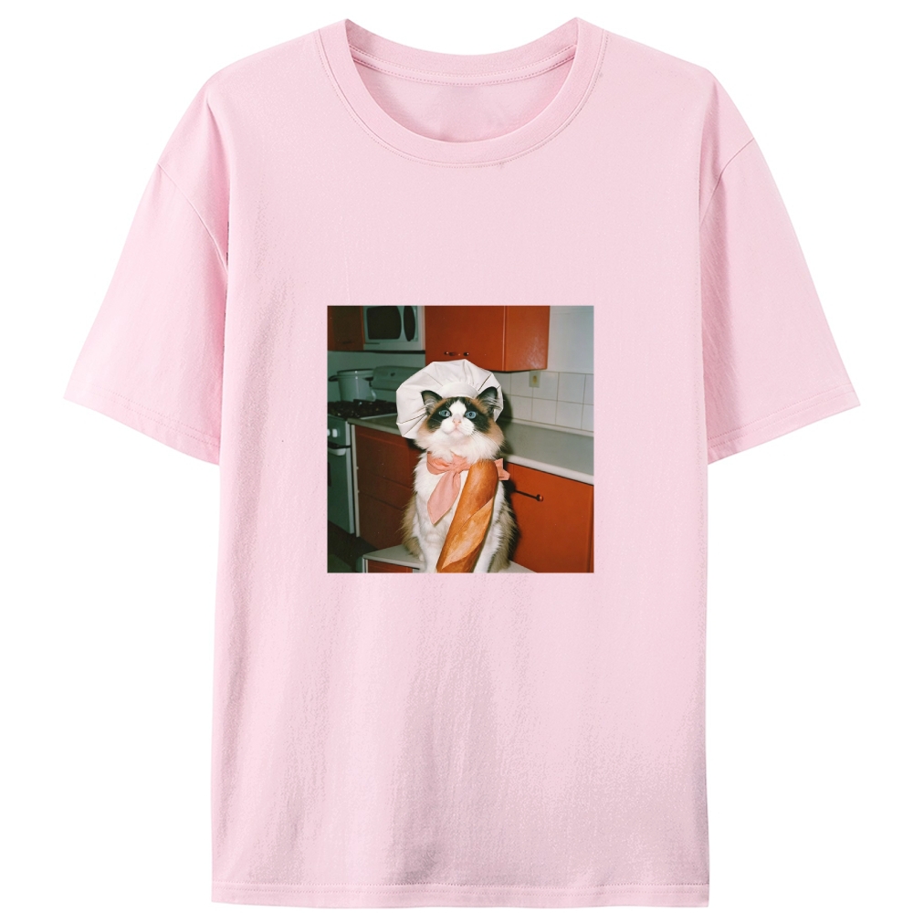 Ragdoll Baker Baguette Designed for Women - Slim Fit Cotton Tee