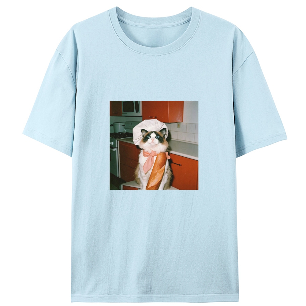 Ragdoll Baker Baguette Designed for Women - Slim Fit Cotton Tee