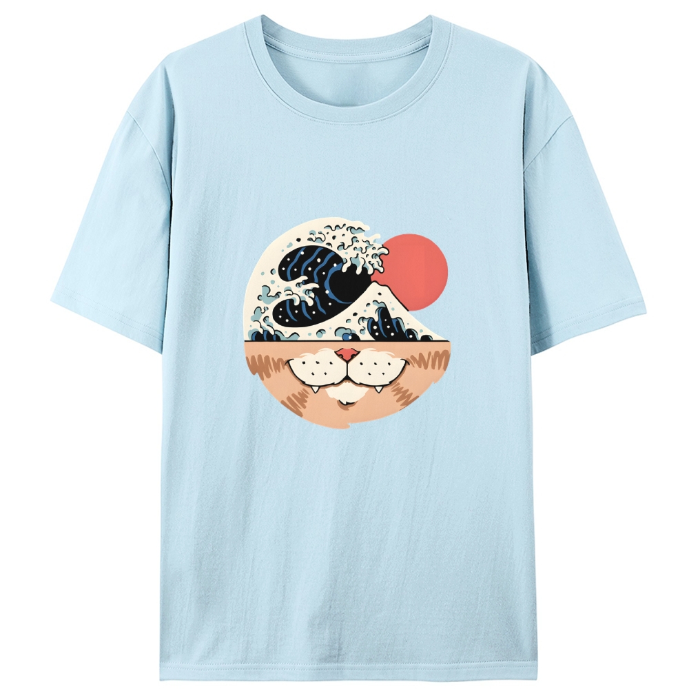 Monster Cat Kaiju Retro Designed for Women - Slim Fit Cotton Tee