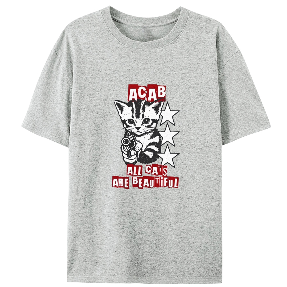 Satirical Art Retro Designed for Women - Slim Fit Cotton Tee