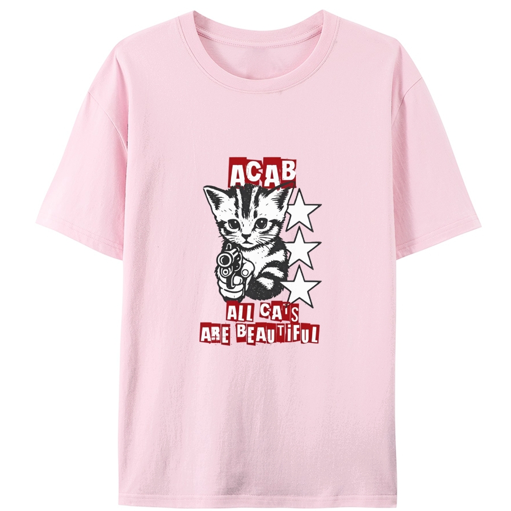 Satirical Art Retro Designed for Women - Slim Fit Cotton Tee