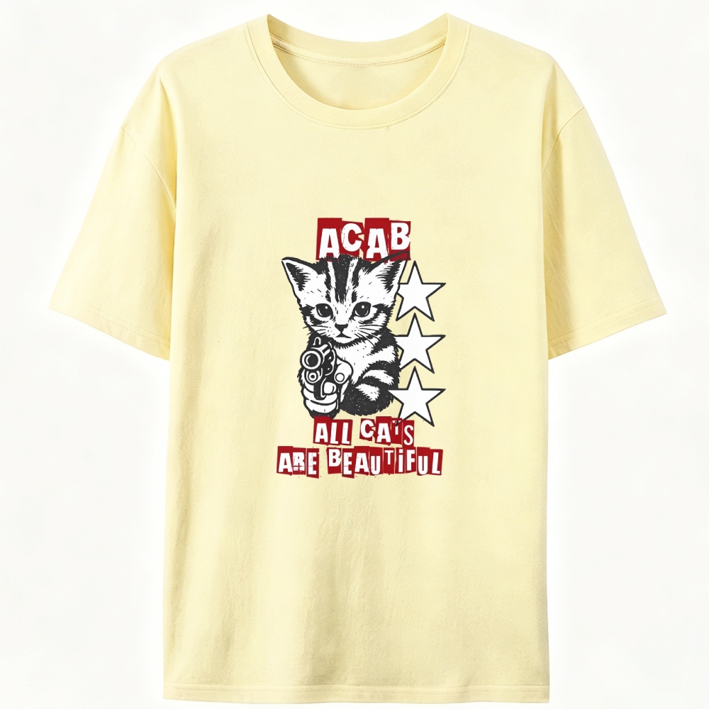Satirical Art Retro Designed for Women - Slim Fit Cotton Tee
