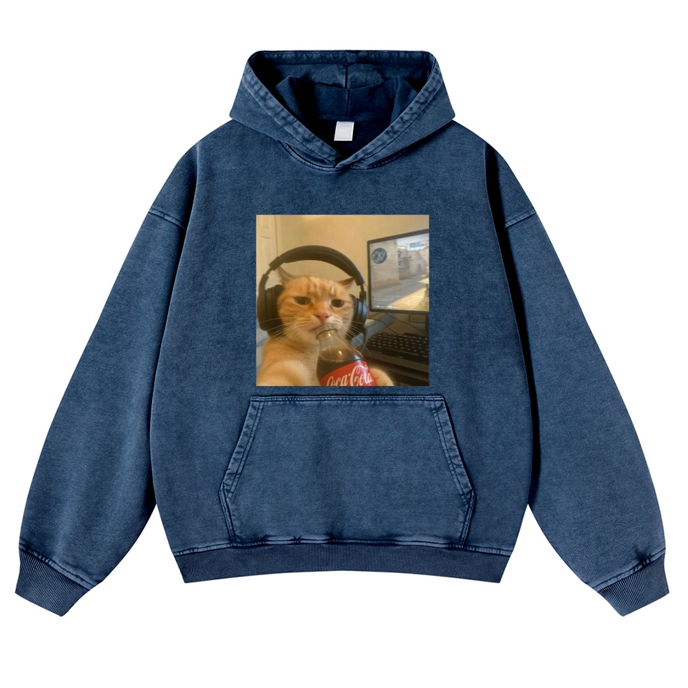 Luca Brasi Fish Market Retro Washed Hoodie