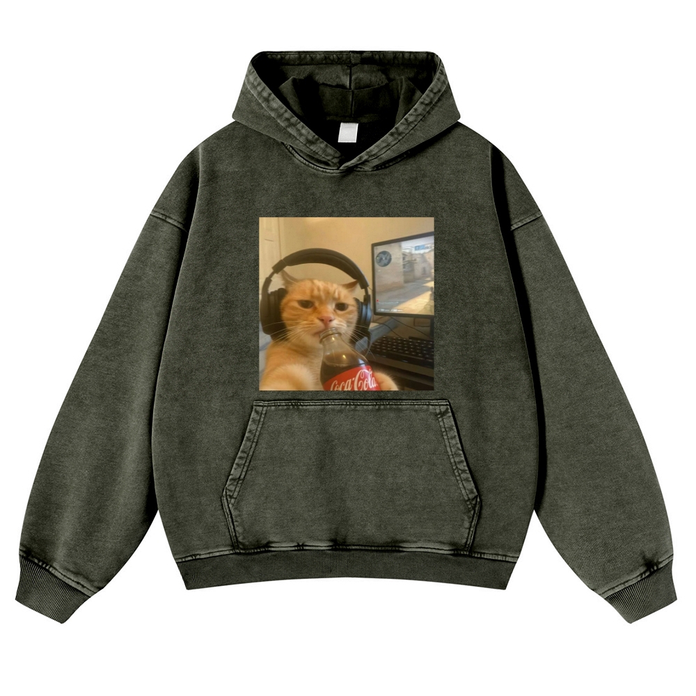 Luca Brasi Fish Market Retro Washed Hoodie