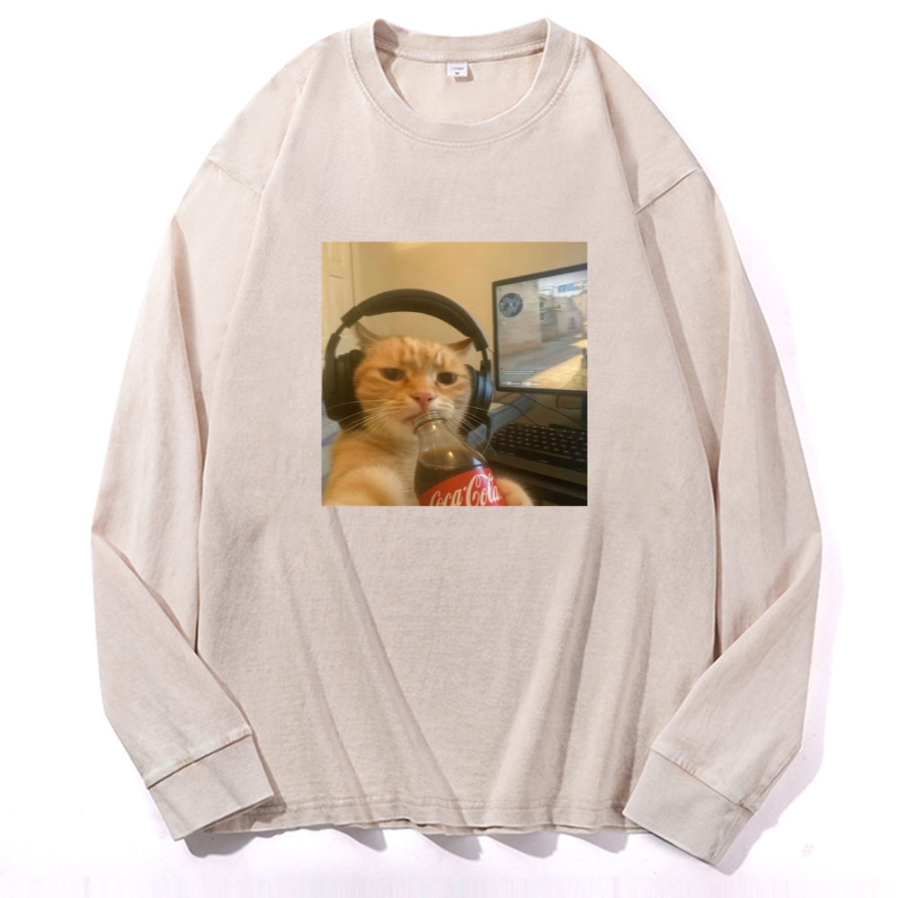 Luca Brasi Fish Market Retro Washed Long Sleeve T-Shirt