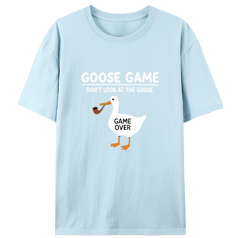 Goose Game Don't Look at the Goose Retro Designed for Women - Slim Fit Cotton Tee