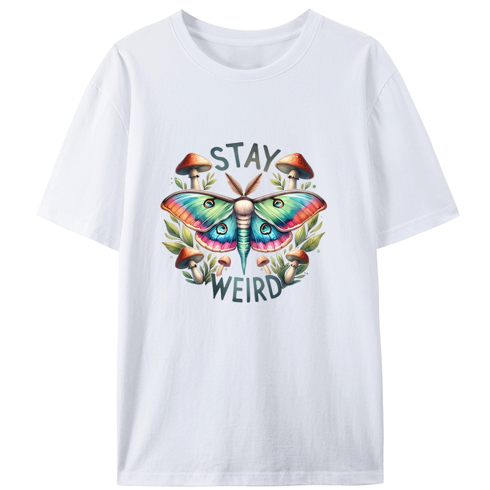Stay Weird Retro Designed for Women - Slim Fit Cotton Tee